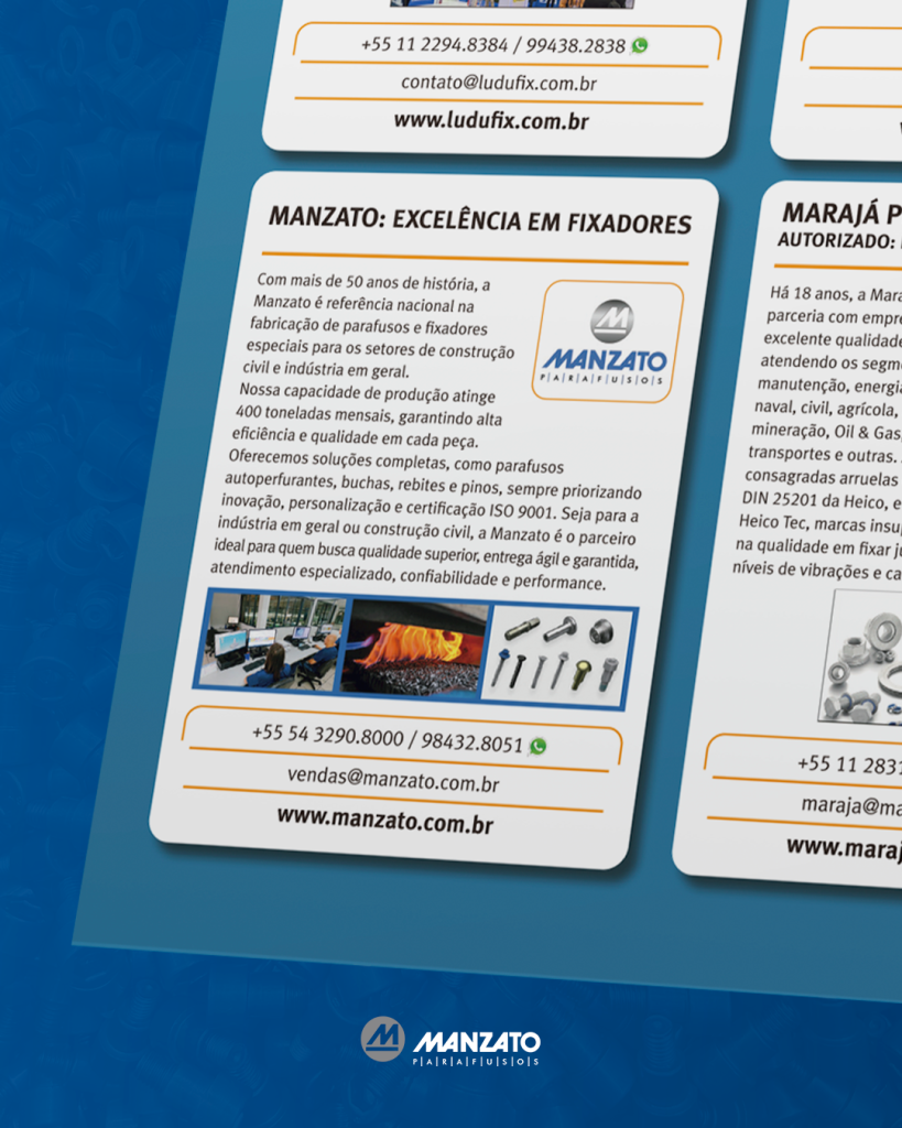 Manzato Parafusos: 15ª Entre as Maiores do Brasil no Anuário 2025 - Tradição, Tecnologia e Foco na Excelência Técnica