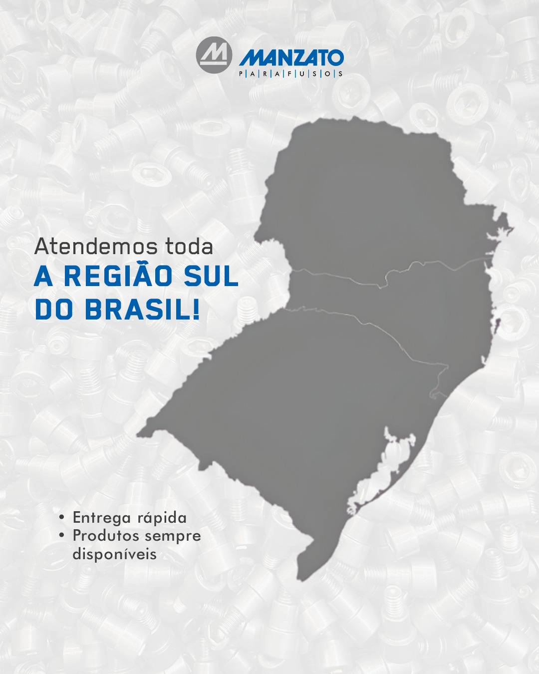 Atendemos toda a região Sul do Brasil!